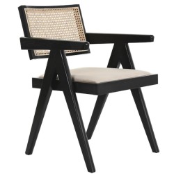 Pack 6 sillas de comedor Yuri Gris Oscuro - Negro 39 x 97 x 42 cm