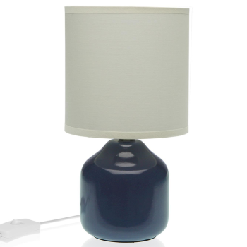 Lámpara mesa CUBO azul 14x26cm