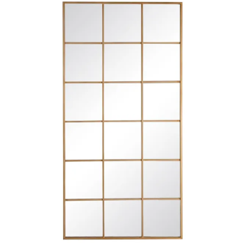 Espejo VENTANA ORO /Metal-Cristal /90x3x180cm