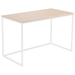 Mesa estudio NOA roble nordish / blanco