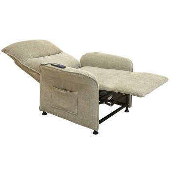 SILLON RELAX MASAJE SHIATSU TEJIDO BEIGE ARENA.